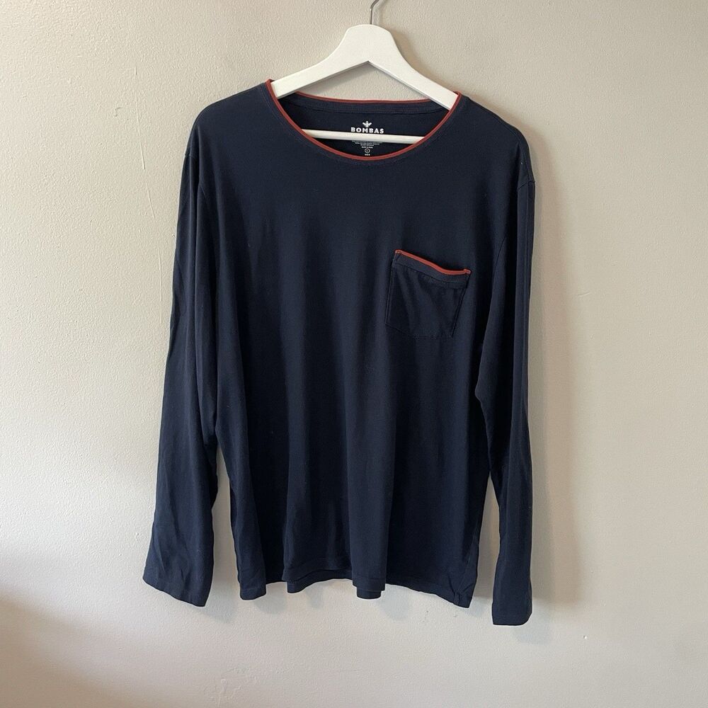 Bombas Long Sleeve Men’s Shirt 100% Pima Cotton Sz L
